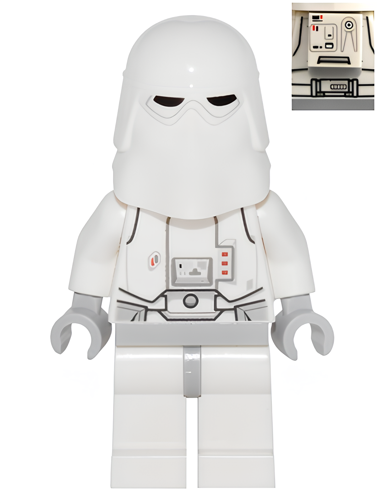 Lego Star Wars Snowtrooper Light Bluish Gray Hips sw0764b U Shop device